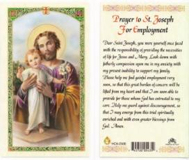 St. Joseph Employment Prayer Card